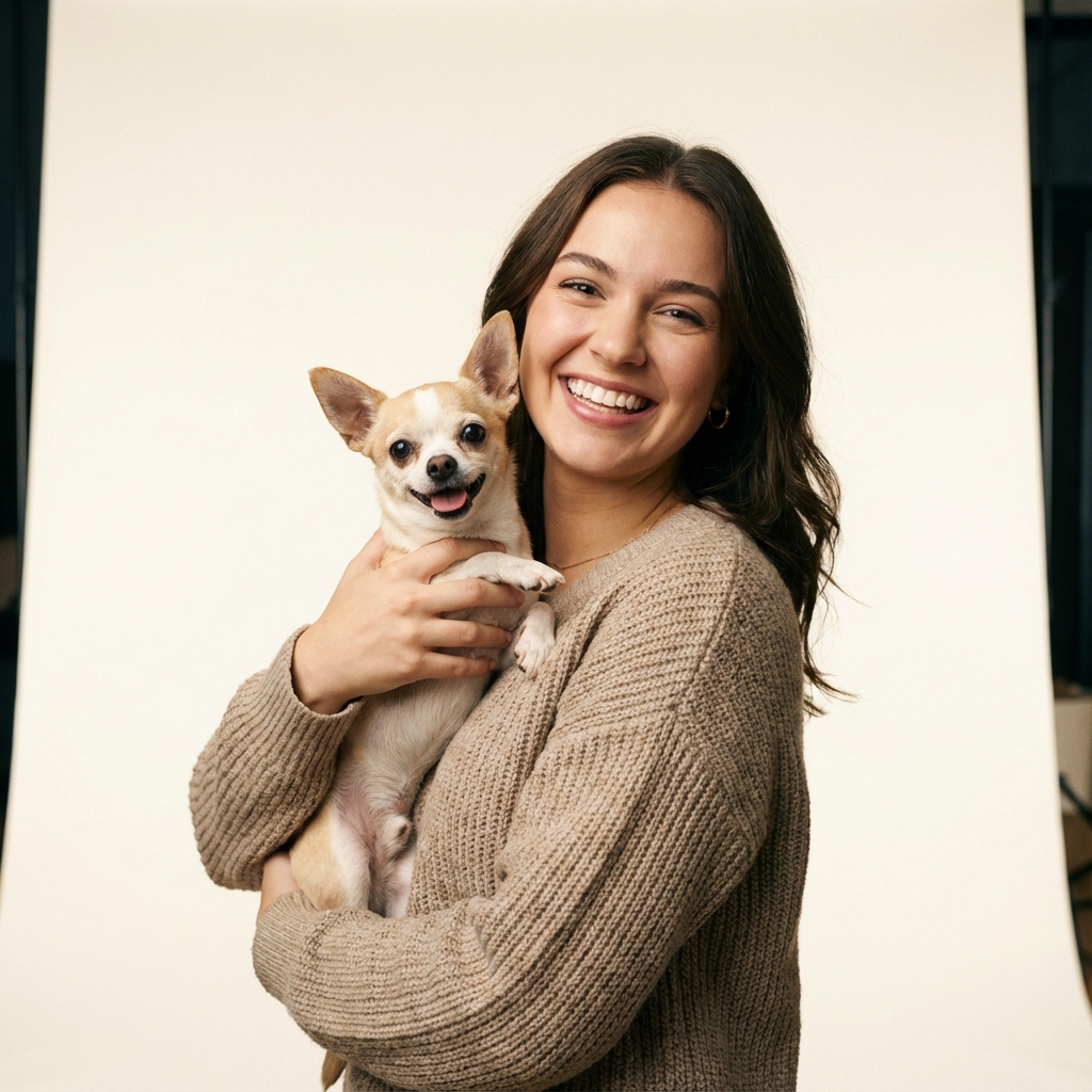 Pet owner with pet 1