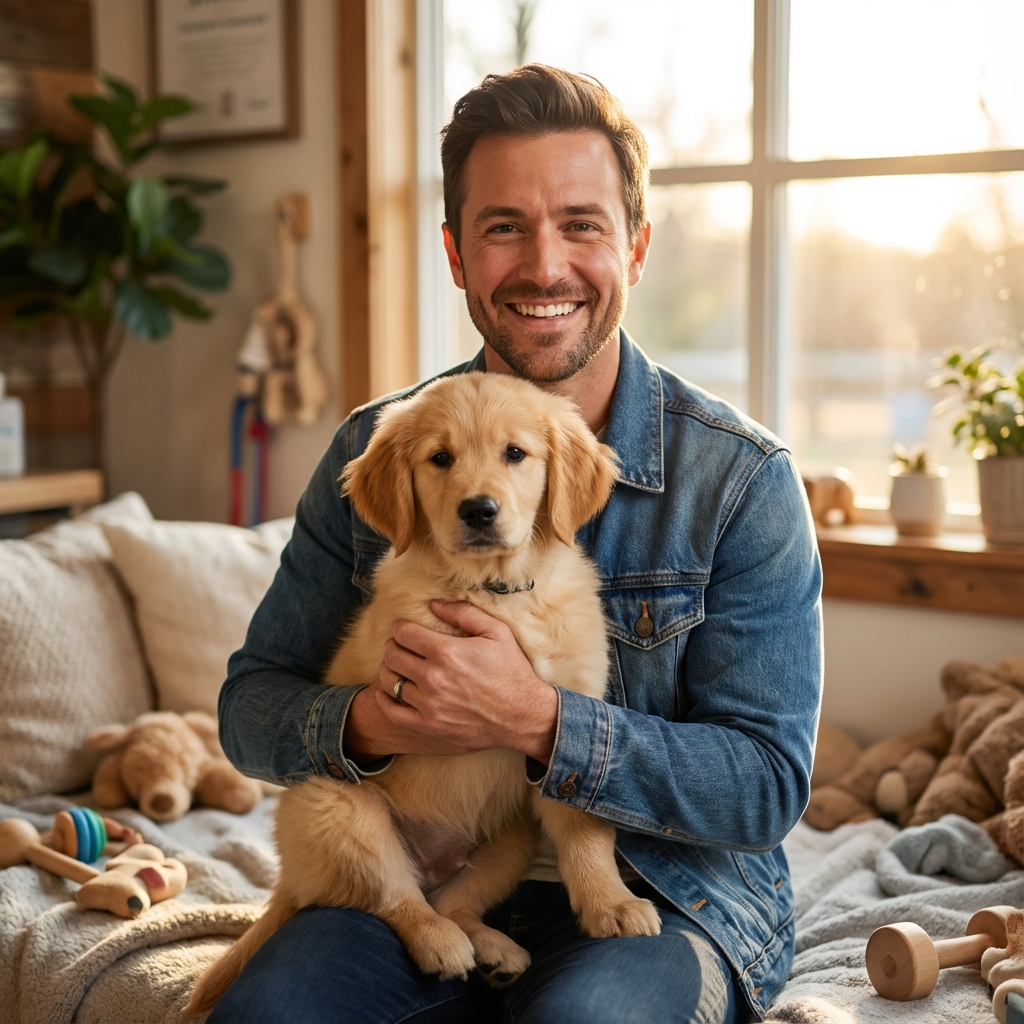 Pet owner with pet 2